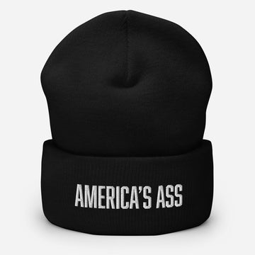 America's Ass Funny Unisex Cuffed Beanie - BUCKET POPCORN